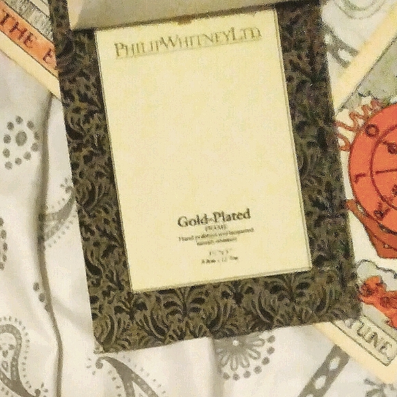 Gold Plated Philip Whitney Frame w Lovers Print from DeLaurence’s Orange Tarot - Picture 5 of 5